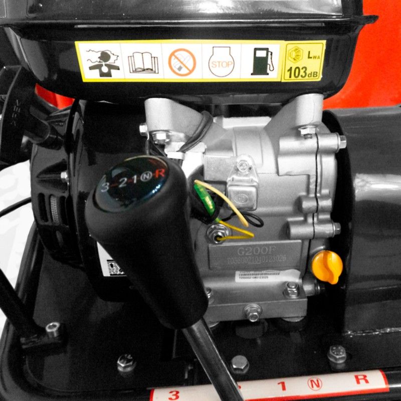 Carretilla de oruga gasolina 196cc 6,5cv - Powerground Trans 500