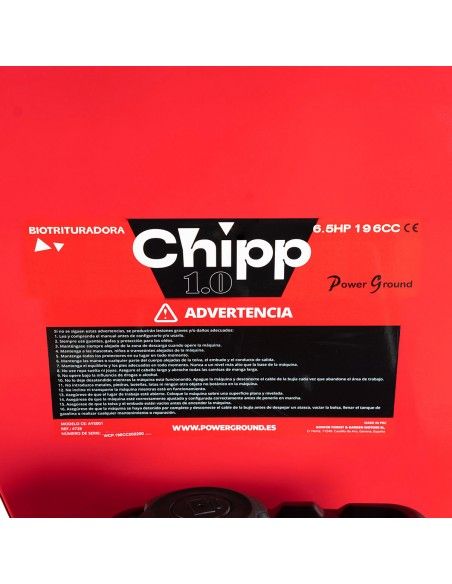 Biotrituradora Gasolina 6,5cv 196cc - Powerground Chipp 1.0